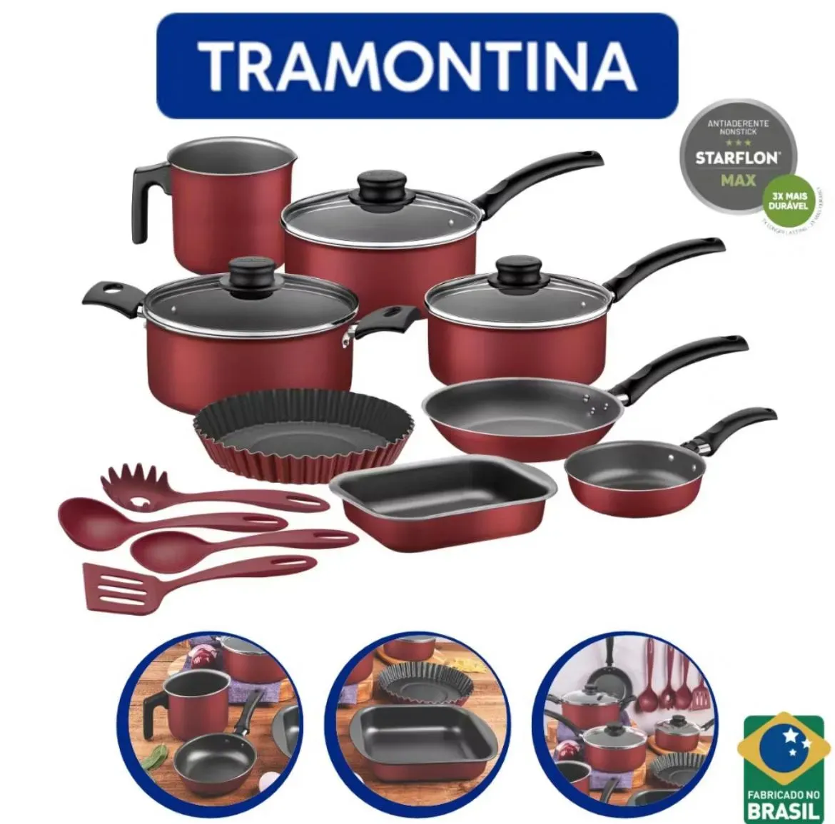 Jogo de panela tramontina